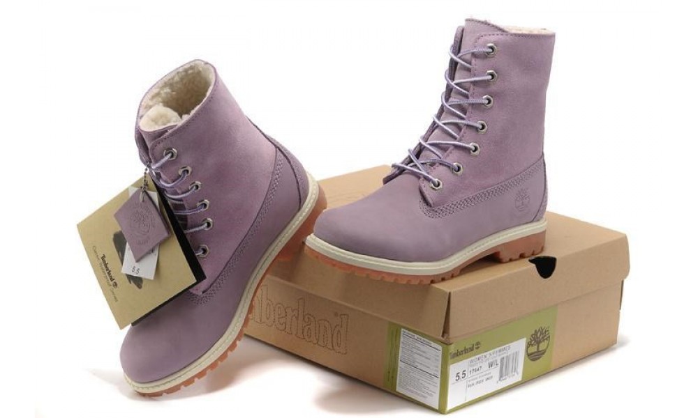 Light hot sale purple timberlands